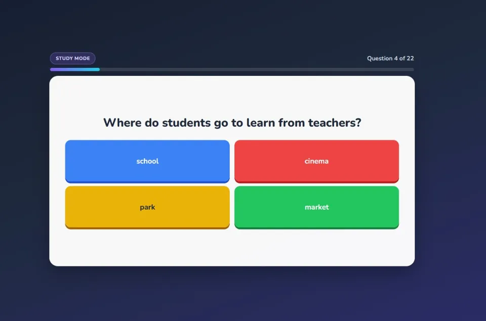 Classroom quiz games — Kooblo offers multiple game modes from one question set